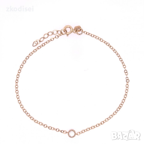 Златна дамска гривна 1,04гр. 19,0см. 14кр. проба:585 модел:33723-4, снимка 1