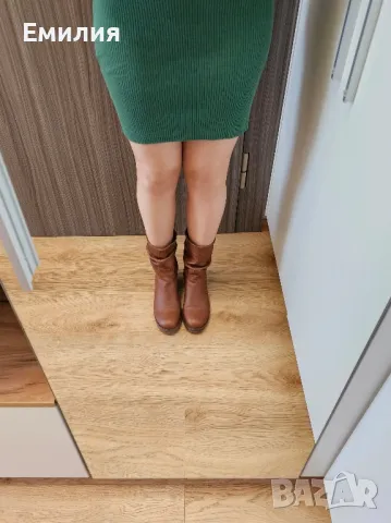 Кафяви боти, снимка 3 - Дамски боти - 49927754