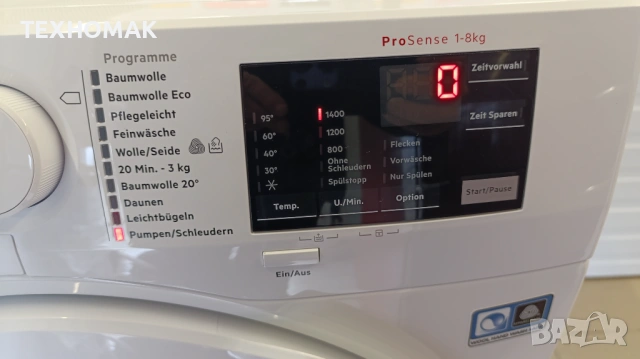 Пералня AEG 6000 клас А+++ 8кг. , снимка 2 - Перални - 53943012