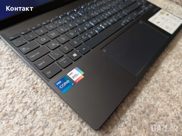 Asus Zenbook 14 UX425E, I7 1165G7, 16GB, 1TB, IPS, снимка 3 - Лаптопи за работа - 53032382