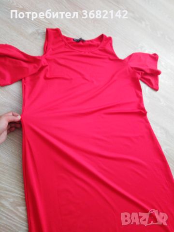 червена рокля, снимка 2 - Рокли - 46317935