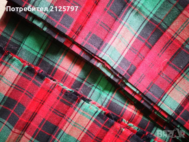 Ш/ 84см  Д/ 312см Парче памучен стар плат, соц епоха, снимка 3 - Платове и дамаски - 49797846