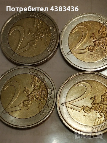 монети от 2 евро, снимка 2 - Нумизматика и бонистика - 53699032