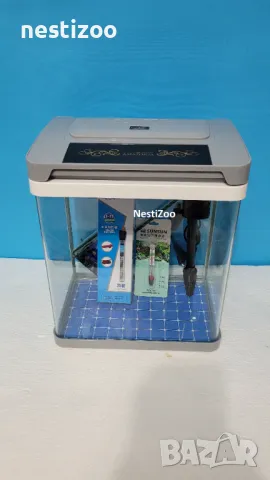 Панорамни Аквариуми-7,18,32 литра-4 цвята, снимка 3 - Аквариуми - 50407527