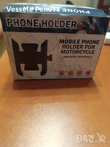 Метална стойка за телефон за мотор/колело, снимка 1