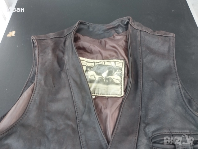 Мото кожен елек , снимка 2 - Други - 51454352