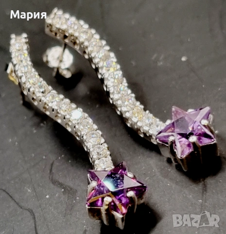 СРЕБЪРНИ ОБЕЦИ , снимка 6 - Обеци - 53564983