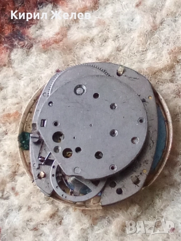 Механизъм с циферблат от стар ръчен часовник 51292, снимка 7 - Мъжки - 52264237
