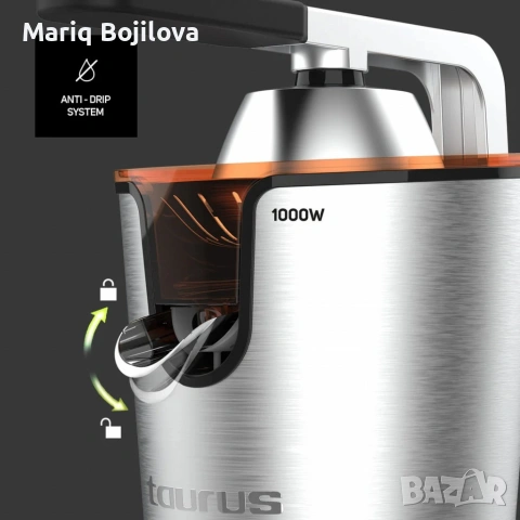 Професионална сокоизстисквачка Taurus Easy Press 1000 Legend – 1000W AC мотор и неръждаема стомана, снимка 7 - Сокоизстисквачки и цитрус преси - 53598434