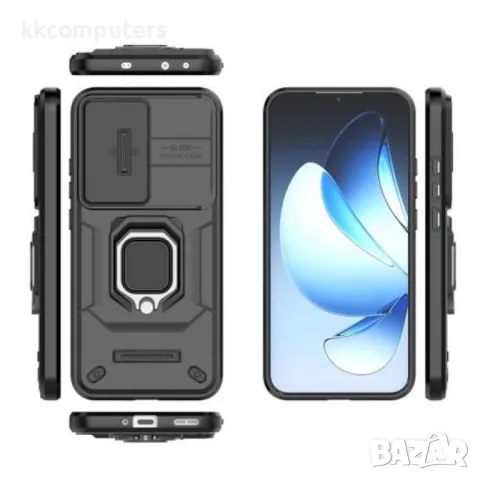Oppo Reno13 5G Удароустойчив Ring Holder/ Lens Cover Калъф и Протектор, снимка 10 - Калъфи, кейсове - 49890229