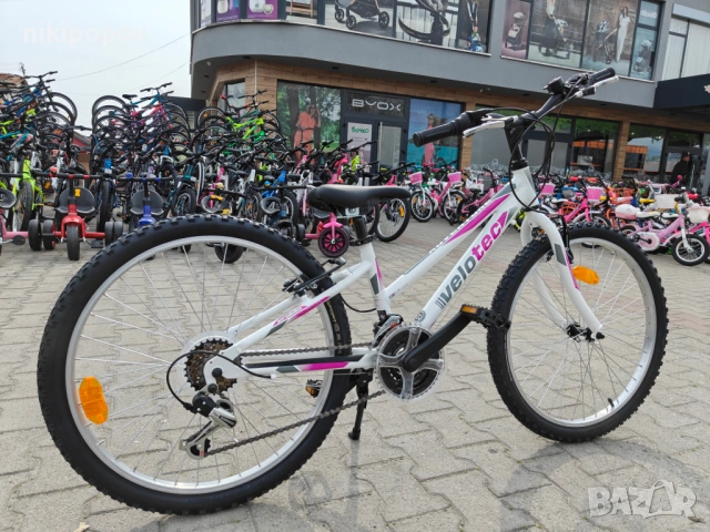 SPRINT Алуминиев велосипед 24" Velotec Adventure розов, снимка 11 - Велосипеди - 53922862