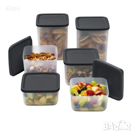 Tupperware cubix кубикс кутии 3 бр , снимка 3 - Кутии за съхранение - 48709671