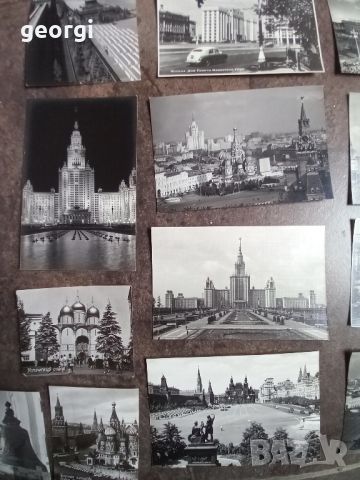 колекция черно бели пощенски картички СССР Москва, снимка 3 - Колекции - 45240197