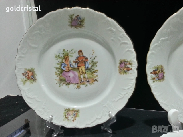 Стар полски порцелан чинии , снимка 4 - Антикварни и старинни предмети - 53299461