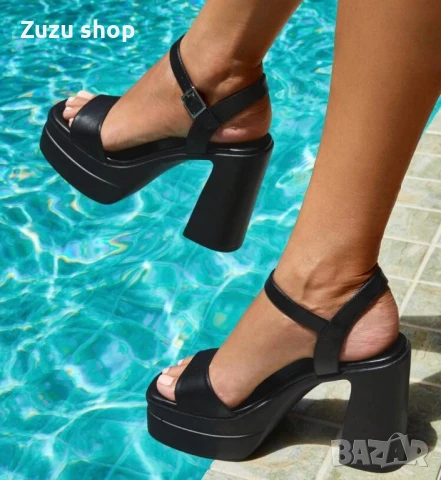 Дамски сандали на висок ток, снимка 2 - Сандали - 50814140