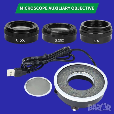 4K 60FPS ПЪЛЕН КОМПЛЕКТ дигитална камера IMX678 CCD HDMI USB индустриална 4K камера за микроскоп, снимка 3 - Камери - 53057144