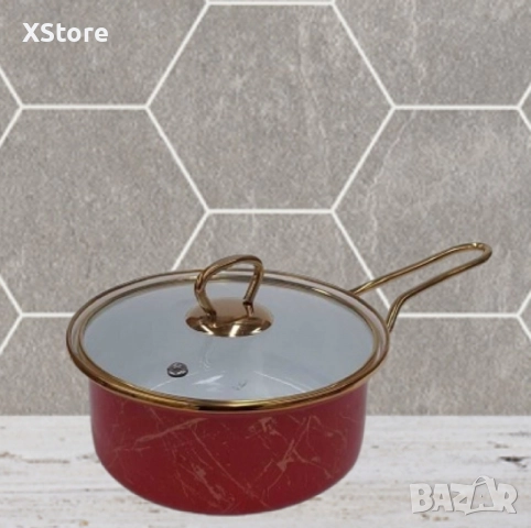 Касерола с капак Goldmann, 1.5л./2л., Емайл, Индукция, снимка 5 - Съдове за готвене - 52499244