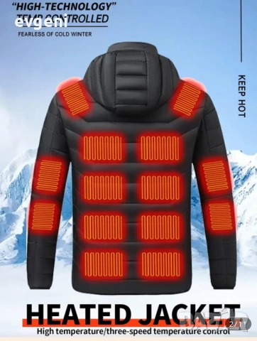  Нов Електрическо яке , снимка 3 - Якета - 53065029