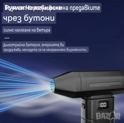 Безжичен Турбо Вентилатор, снимка 5 - Друга електроника - 54249424