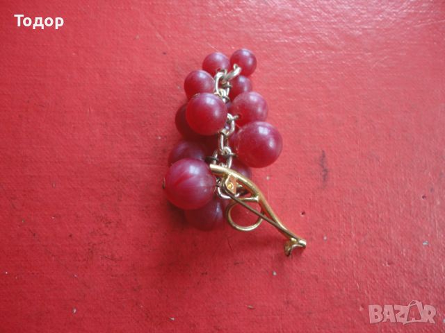 Позлатена брошка грозде , снимка 3 - Други - 46407826