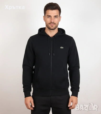 Lacoste Full Zip Hoodie - Оригинално мъжко горнище размер M