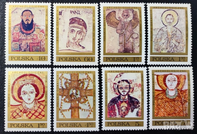 Полша, 1971 г. - лот марки на тема кораби, изкуство, религия, история и др., снимка 2 - Филателия - 53302903
