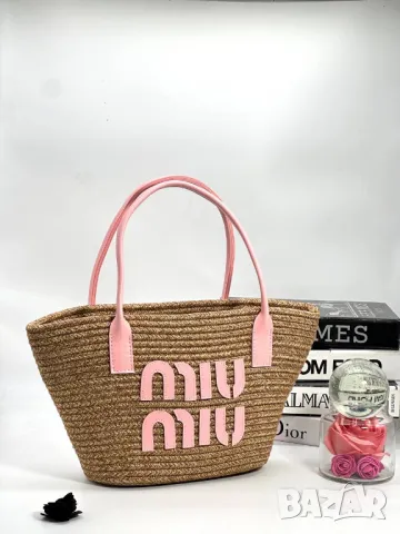 плажни чанти miu miu 43х21см, снимка 6 - Чанти - 50417226