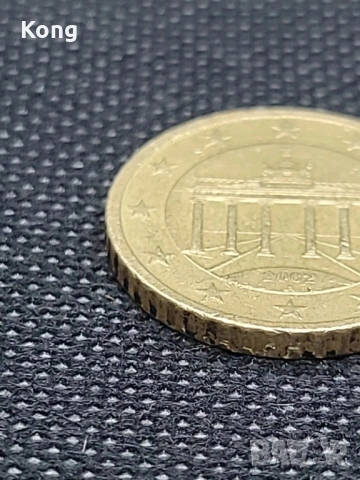 2002 г. Италианска монета от 50 евроцента  рядка колекционерска монета Евро Италия Euro, снимка 5 - Нумизматика и бонистика - 53317054