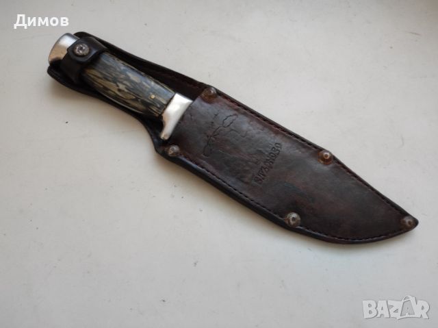 Ловен нож от соца Велико Търново, снимка 2 - Ножове - 46294254