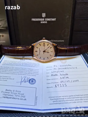 Frederique Constant- Automatic Classics Rose Gold, снимка 2 - Мъжки - 47985932