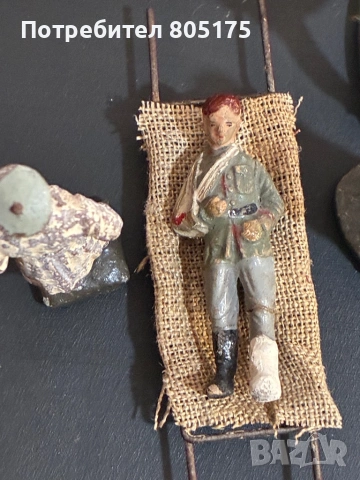 Стари фигурки войници от 30-40те год+бункер.Lineol , Elastolin, снимка 5 - Колекции - 53738296