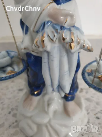 2бр Leonardo Uniart статуетки 20-26см/ЛЕОНАРДО японска порцеланова фигура/дама с кученце/рибарка, снимка 11 - Статуетки - 46924889