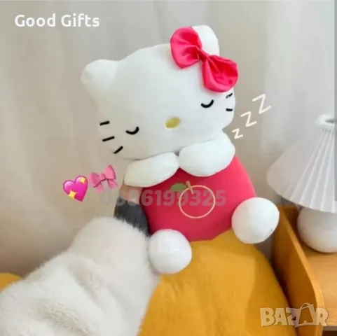 Плюшена дишаща играчка Hello Kitty с музика и светлина, Плюшена играчка Hello Kitty, снимка 4 - Плюшени играчки - 47025842