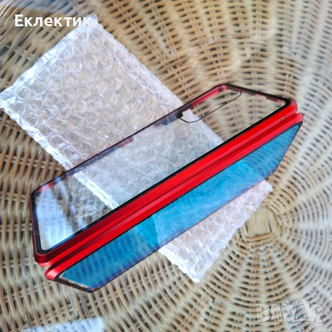 Метален магнитен двустранен стъклен калъф за телефон Xiaomi Redmi Note 10 Pro, снимка 4 - Калъфи, кейсове - 51767282