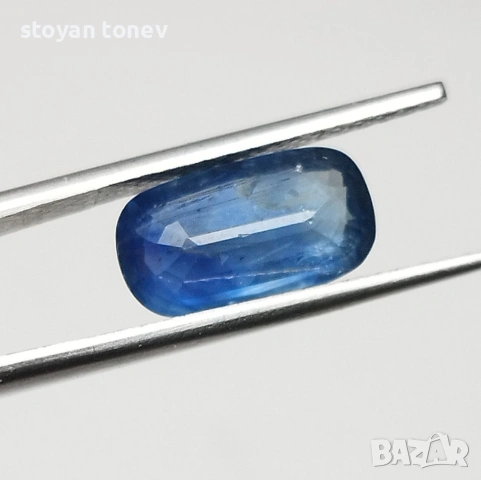 Рядък инвестиционен Ненагряван син сапфир 2.04кт! Сертифициран! Нов!, снимка 7 - Други - 53618778