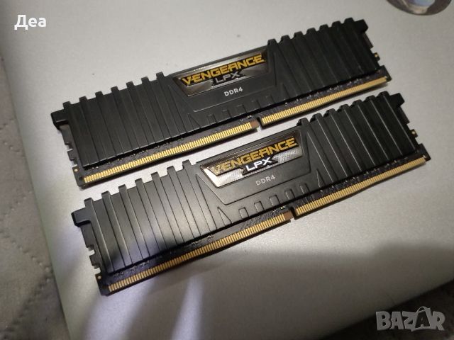 RAM Памет 2x 8GB DDR4 2400MHz, Corsair Vengeance LPX Red, CMK8GX4M1A2400C14, 1.2V, снимка 2 - RAM памет - 45585948