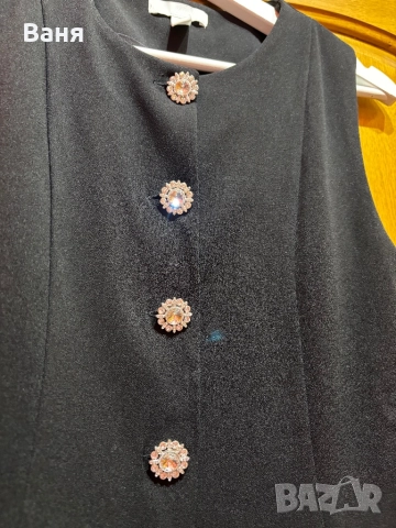 Черен елегантен елек hm + панталон, снимка 6 - Елеци - 52908160