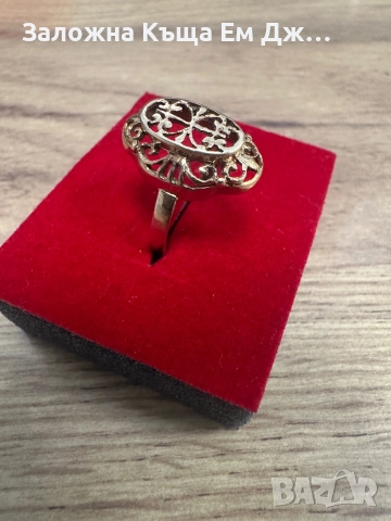 Стар антикварен златен пръстен, снимка 3 - Пръстени - 51908988