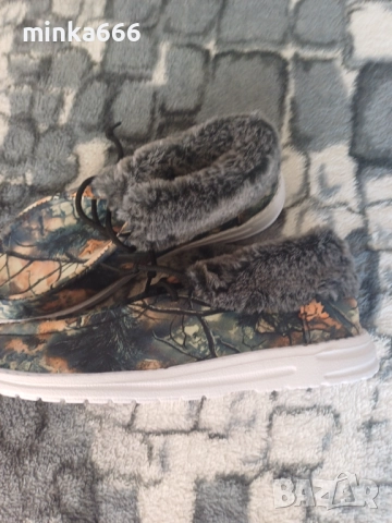 Мокасини с пух, снимка 4 - Дамски ежедневни обувки - 52114369