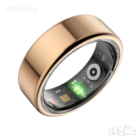 Смарт пръстен, мониторинг на здравето,водоустойчив, златен, размер 11 Smart HEART RING , снимка 2 - Смарт часовници - 48115780