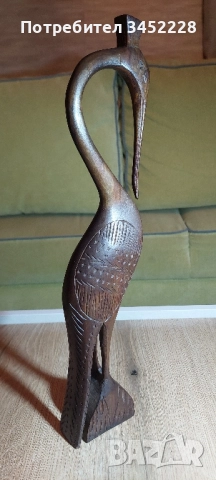 дърворезба за ценители 40см , снимка 3 - Декорация за дома - 52471153