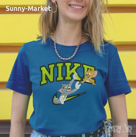 Дамска тениска NIKE / Найк XS-4XL tom and jerry nike, снимка 2 - Тениски - 54102429