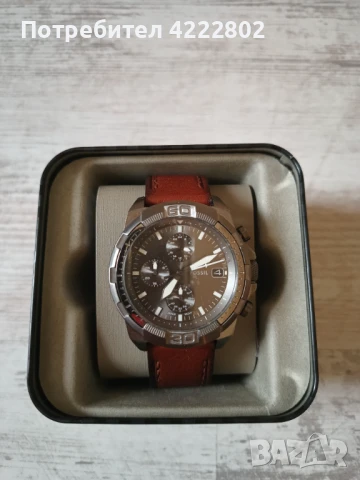 Нов часовник Fossil с естествена кожена каишка , снимка 4 - Мъжки - 50610803