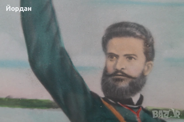 Стара рисунка върху дебел картон, снимка 4 - Колекции - 53801171