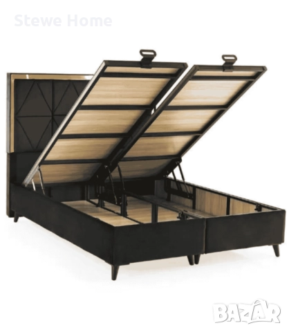 TREND - ЛЕГЛО С ТАБЛА И ОСНОВА С МЯСТО ЗА СЪХРАНЕНИЕ, снимка 4 - Спални и легла - 52301288