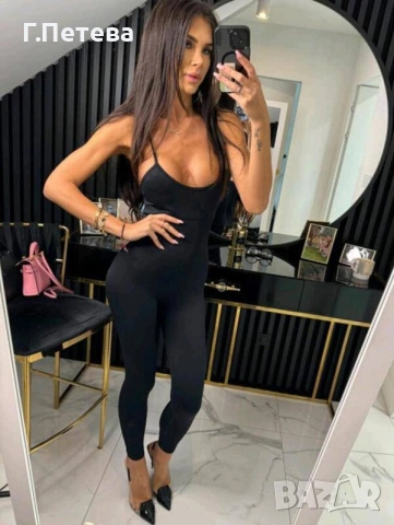 Стягащ и оформящ гащеризон с ефектен гръб, снимка 4 - Гащеризони - 53398690