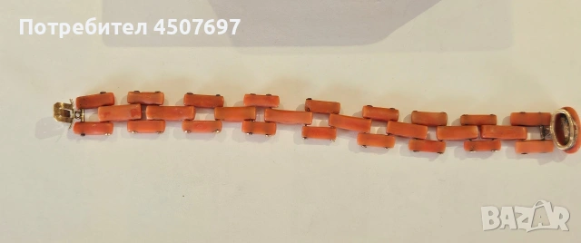 Коралова гривна, 14к златна., снимка 11 - Гривни - 53877244