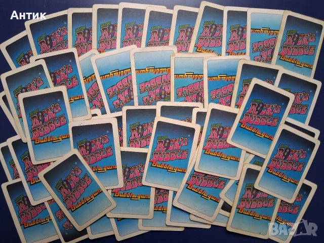 Колекция Стари Карти от Дъвки Rock'N Bubble 80's, снимка 7 - Колекции - 53457942