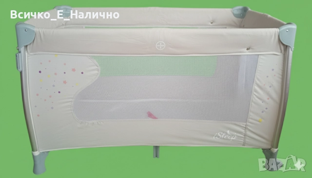 Детска кошара Cangaroo iSleep (бебешка кошара на 2 нива, с повивалник), снимка 2 - Кошарки - 51605981