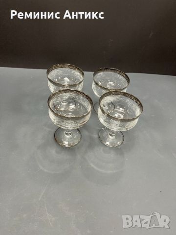 Кристални чаши за шампанско Murano Medici, снимка 2 - Чаши - 45634843